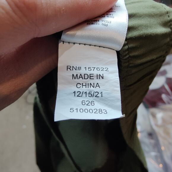 Eddie Bauer Women's Sz M Green Performance Hiking Pants Pull On Elastic Waist - Picture 6 of 8